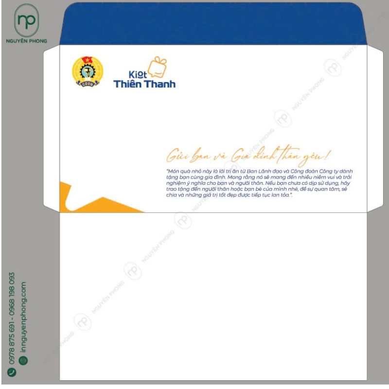 Mẫu in phong bì cho doanh nghiệp

